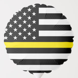 Thin Yellow Line Dispatchers Flag Balloon