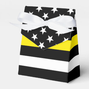 Thin Yellow Line Dispatchers Flag Favor Boxes