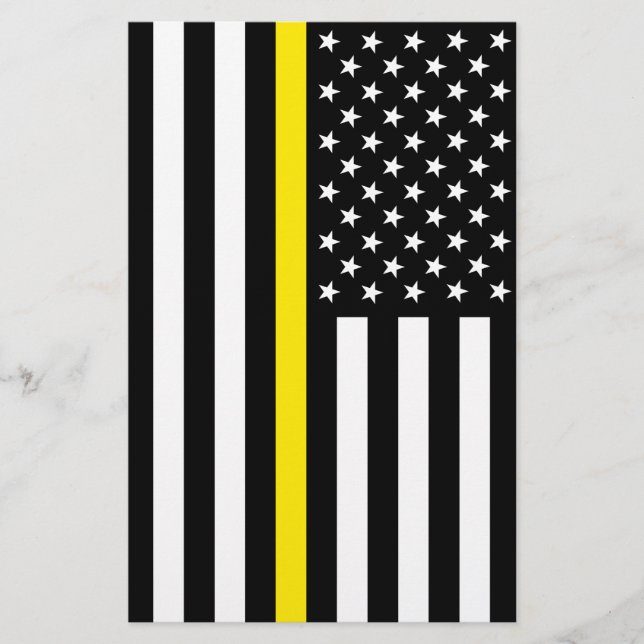Thin Yellow Line Dispatchers Flag Flyer (Front)