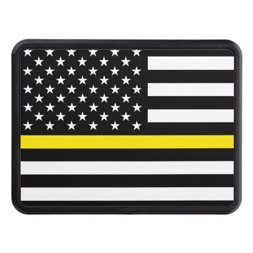 Thin Yellow Line Dispatchers Flag Hitch Cover