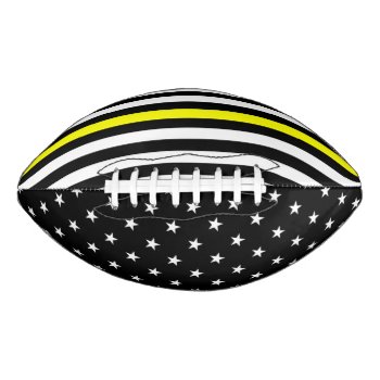 Thin Yellow Line Flag Football by ThinBlueLineDesign at Zazzle