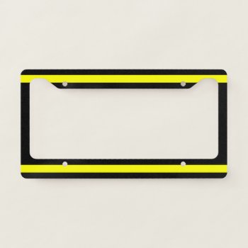 Thin Yellow Line License Plate Frame by ThinBlueLineDesign at Zazzle