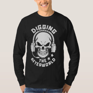 Thin Yellow Line Skull Gold - Emergency Police Dis T-Shirt
