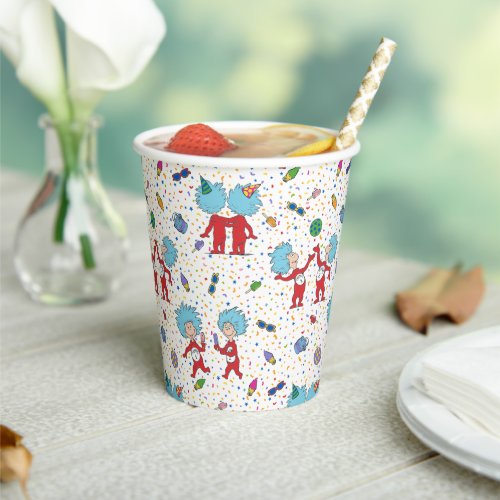 Thing 1 Thing 2 Celebration Pattern Paper Cups