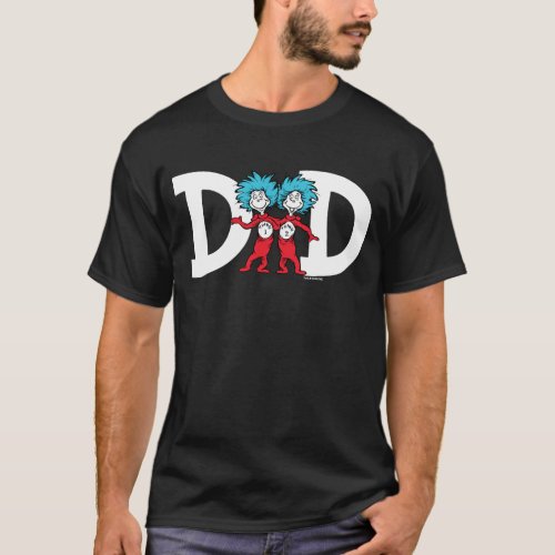 Thing 1 Thing 2  Dad of Twins T_Shirt