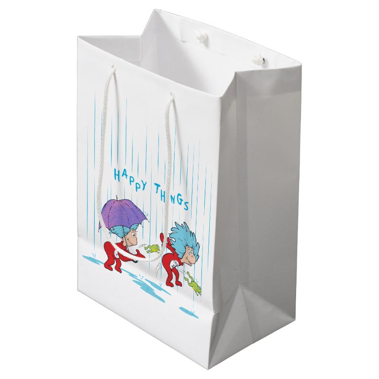 Thing 1 Thing 2 Happy Things Medium Gift Bag