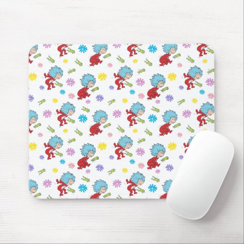 Thing 1 Thing 2 Hoppy Frog Things Pattern Mouse Pad