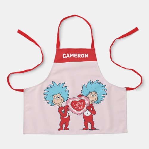 Thing 1 Thing 2 I Love You Apron