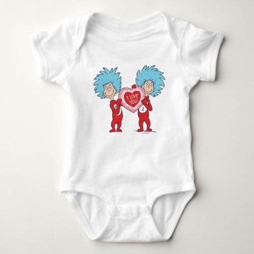 Thing 1 Thing 2 I Love You Baby Bodysuit