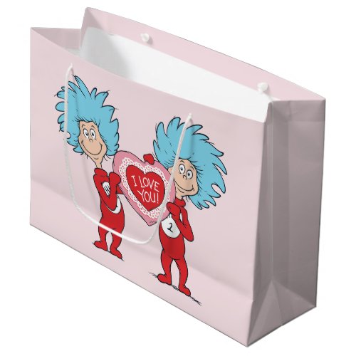 Thing 1 Thing 2 I Love You Large Gift Bag
