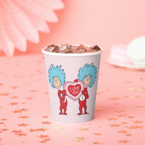 Thing 1 Thing 2 I Love You Paper Cups