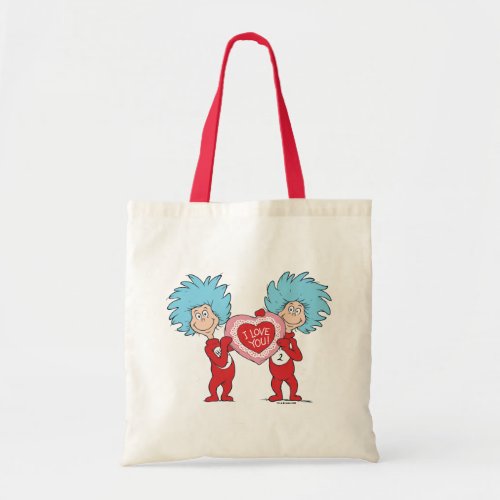 Thing 1 Thing 2 I Love You Tote Bag
