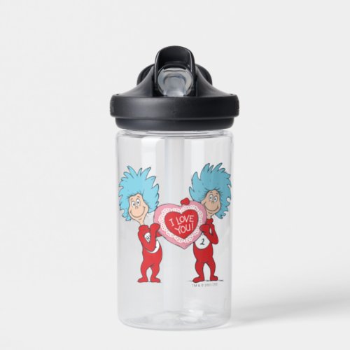 Thing 1 Thing 2 I Love You Water Bottle