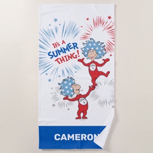 Thing 1 Thing 2 Its A Summer Thing Beach Towel