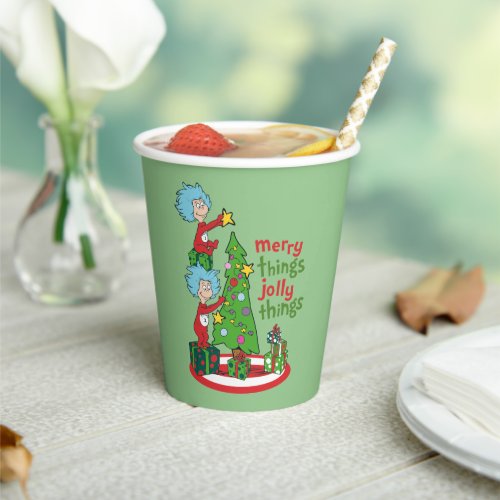 Thing 1 Thing 2 Merry Things Jolly Things Paper Cups
