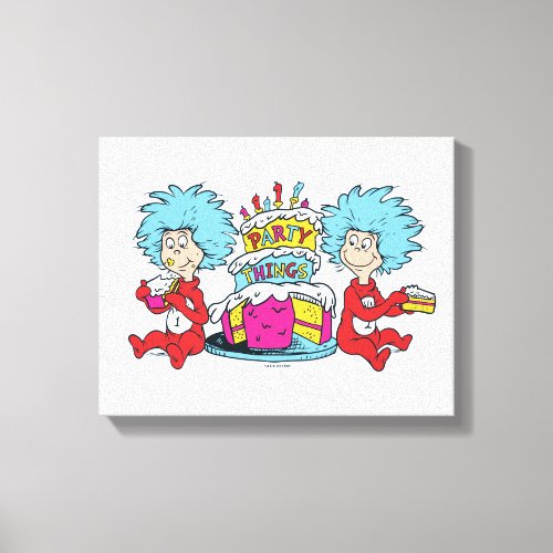 Thing 1 Thing 2 Party Things Canvas Print