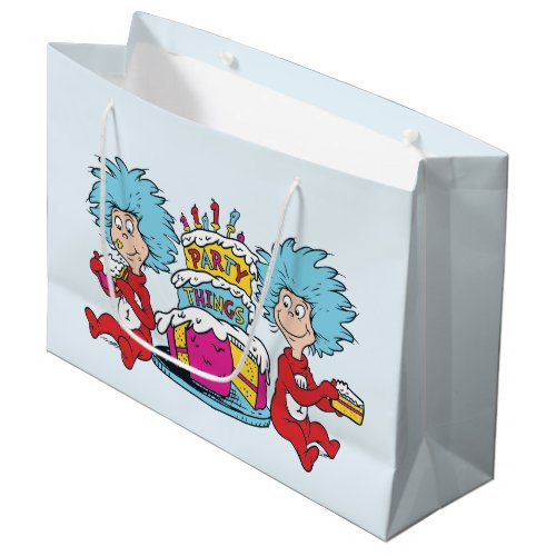 Thing 1 Thing 2 Party Things Large Gift Bag