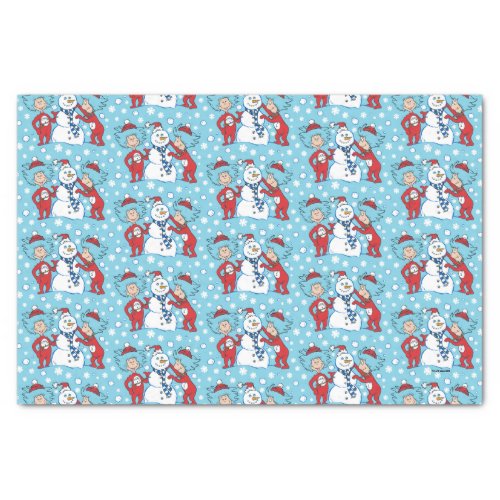Thing 1 Thing 2 Snowman Pattern Tissue Paper