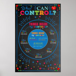 Thing I Can Control Poster, Counselor Wall Art