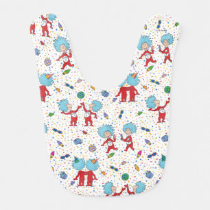 Thing One Thing Two Celebration Pattern Baby Bib