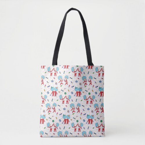 Thing One Thing Two Celebration Pattern Tote Bag