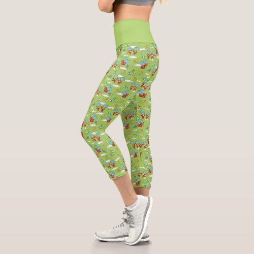 Thing One Thing Two Flying Kite Things Pattern Capri Leggings