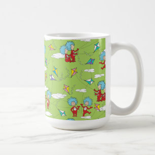 Thing One Thing Two Flying Kite Things Pattern Coffee Mug