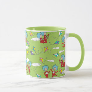 Thing One Thing Two Flying Kite Things Pattern Mug