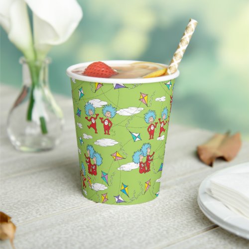 Thing One Thing Two Flying Kite Things Pattern Paper Cups
