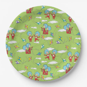 Thing One Thing Two Flying Kite Things Pattern Paper Plates