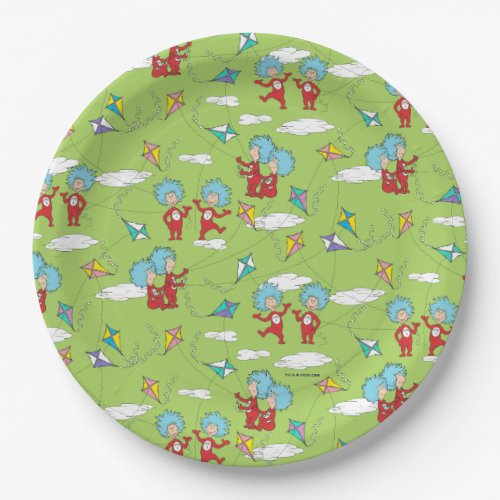 Thing One Thing Two Flying Kite Things Pattern Paper Plates