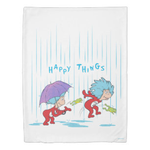 Thing One Thing Two Happy Things Duvet Cover