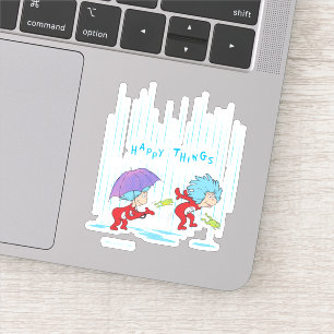 Thing One Thing Two Happy Things Sticker