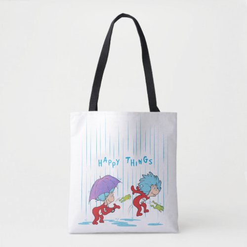 Thing One Thing Two Happy Things Tote Bag