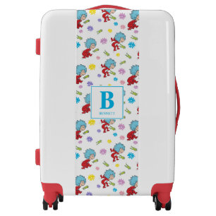 Thing One Thing Two Hoppy Frog Things Pattern Luggage