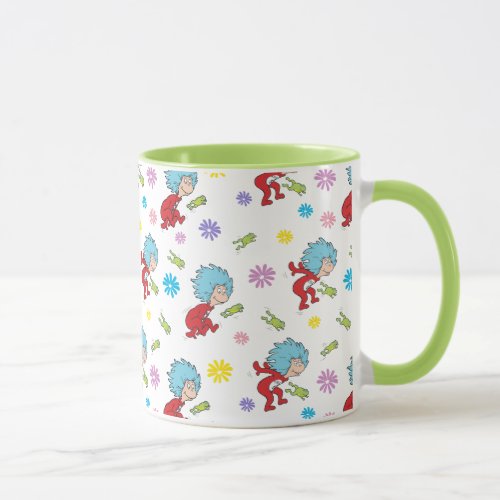 Thing One Thing Two Hoppy Frog Things Pattern Mug