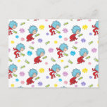 Thing One Thing Two Hoppy Frog Things Pattern Postcard