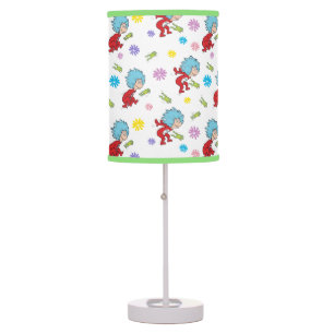 Thing One Thing Two Hoppy Frog Things Pattern Table Lamp