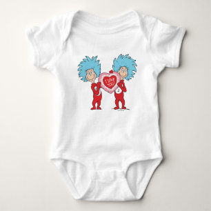 Thing One Thing Two I Love You Baby Bodysuit
