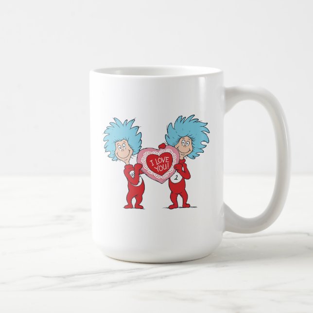 Thing One Thing Two I Love You Coffee Mug (Right)