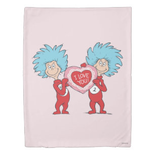 Thing One Thing Two I Love You Duvet Cover