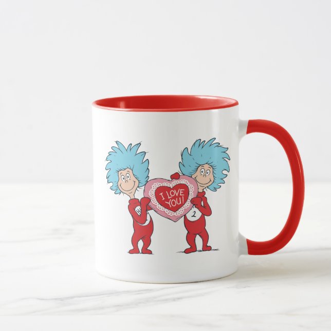 Thing One Thing Two I Love You Mug (Right)
