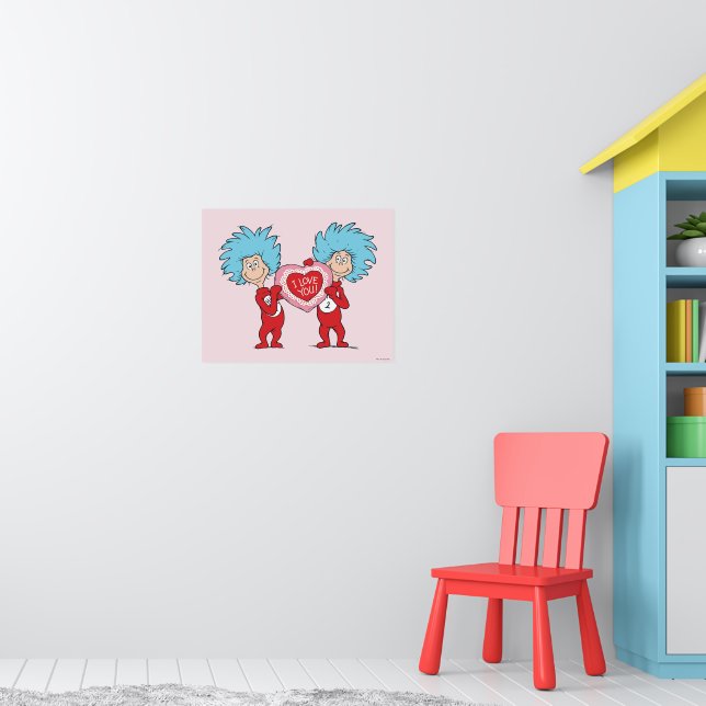 Thing One Thing Two I Love You Poster (Nursery 1)
