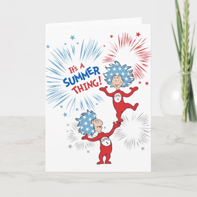 Thing One Thing Two It's A Summer Thing Card (Front)