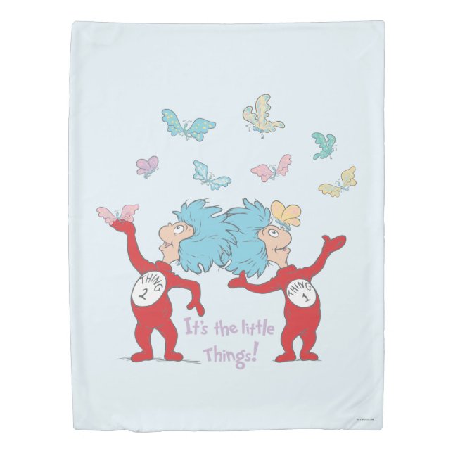 Thing One Thing Two It's The Little Things! Duvet Cover (Front)