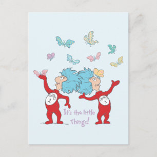 Thing One Thing Two It's The Little Things! Postcard