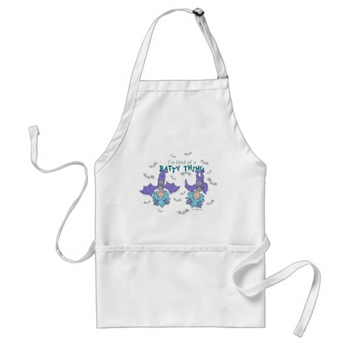 Thing One Thing Two Kind of a Batty Thing Adult Apron