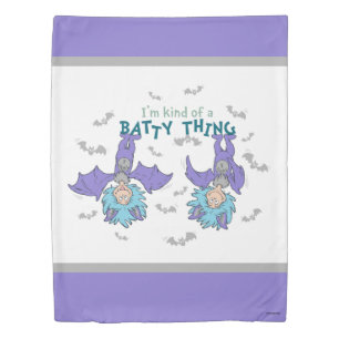 Thing One Thing Two Kind of a Batty Thing Duvet Cover