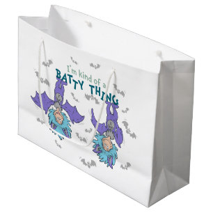 Thing One Thing Two Kind of a Batty Thing Large Gift Bag