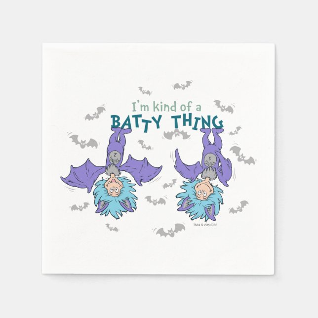 Thing One Thing Two Kind of a Batty Thing Napkins (Front)